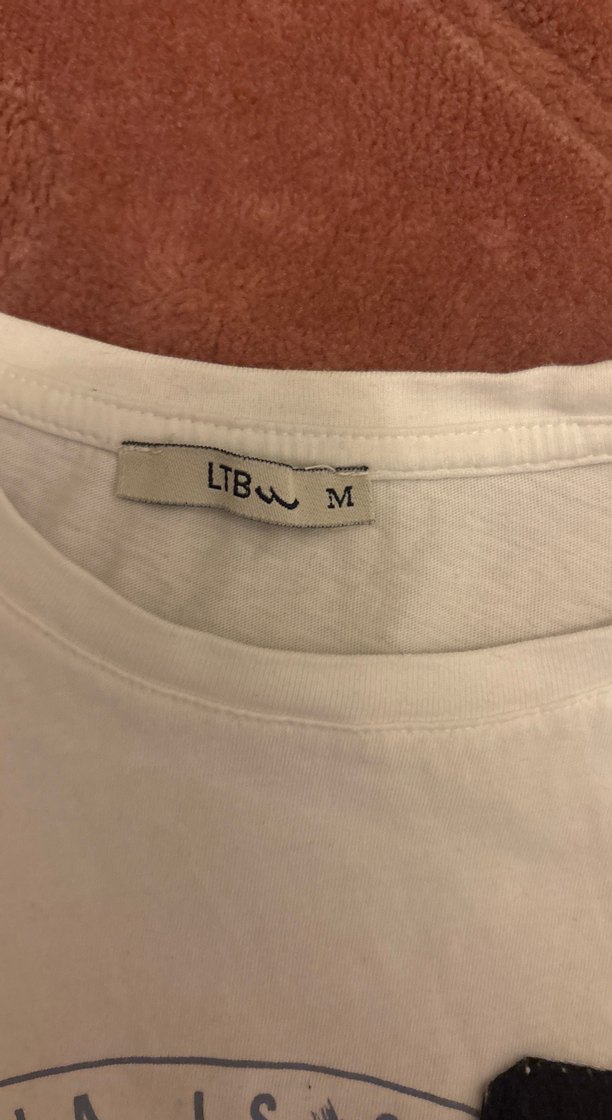 Beyaz Baskılı Kısa Kollu Tişört - Görsel 2