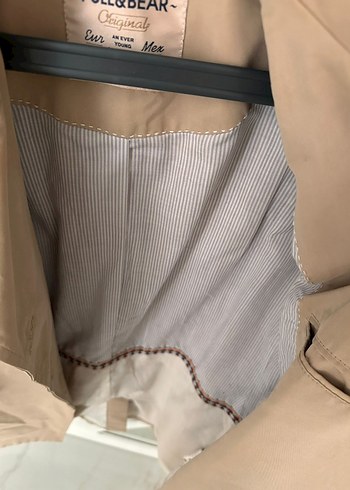 Bej Midi Kadın Trençkot - Görsel 5