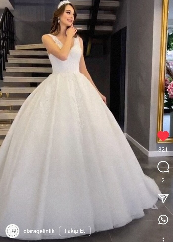 Prenses Model Gelinlik - Görsel 3