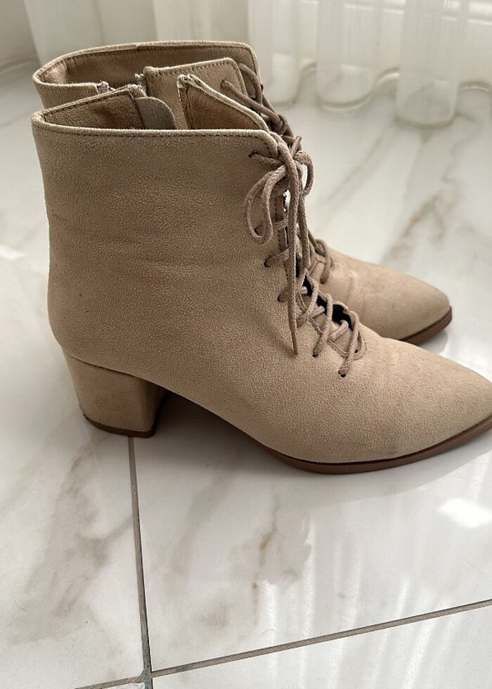 Süet topuklu bot - Görsel 2