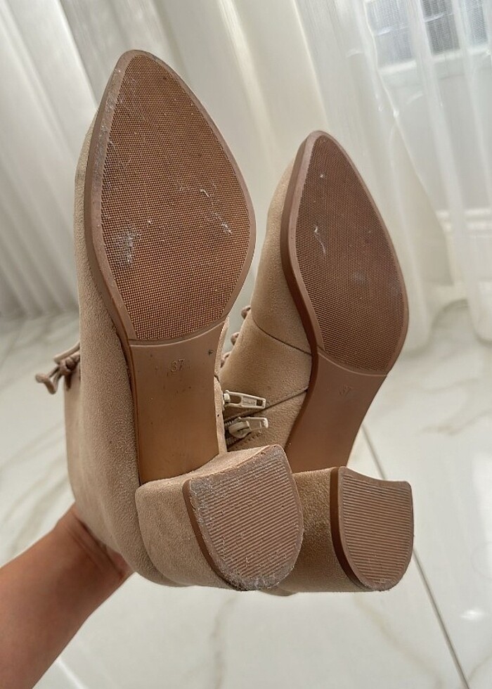 Süet topuklu bot - Görsel 5