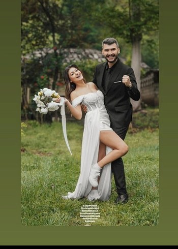 straples beyaz alfabeta uzun elbise gelinlik abiye