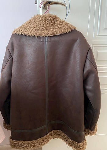 Kahverengi Kürklü Deri Kadın Ceket - Görsel 2