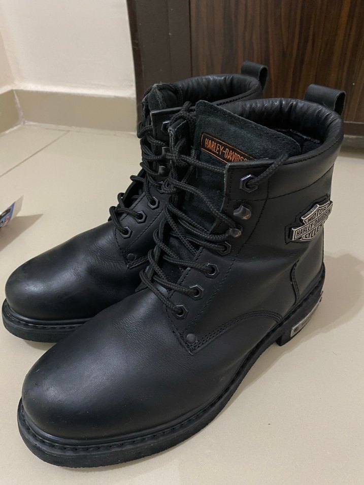 Siyah deri bot - Görsel 2