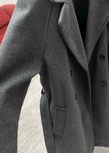 Antrasit Renkli Uzun Kaban - Görsel 4