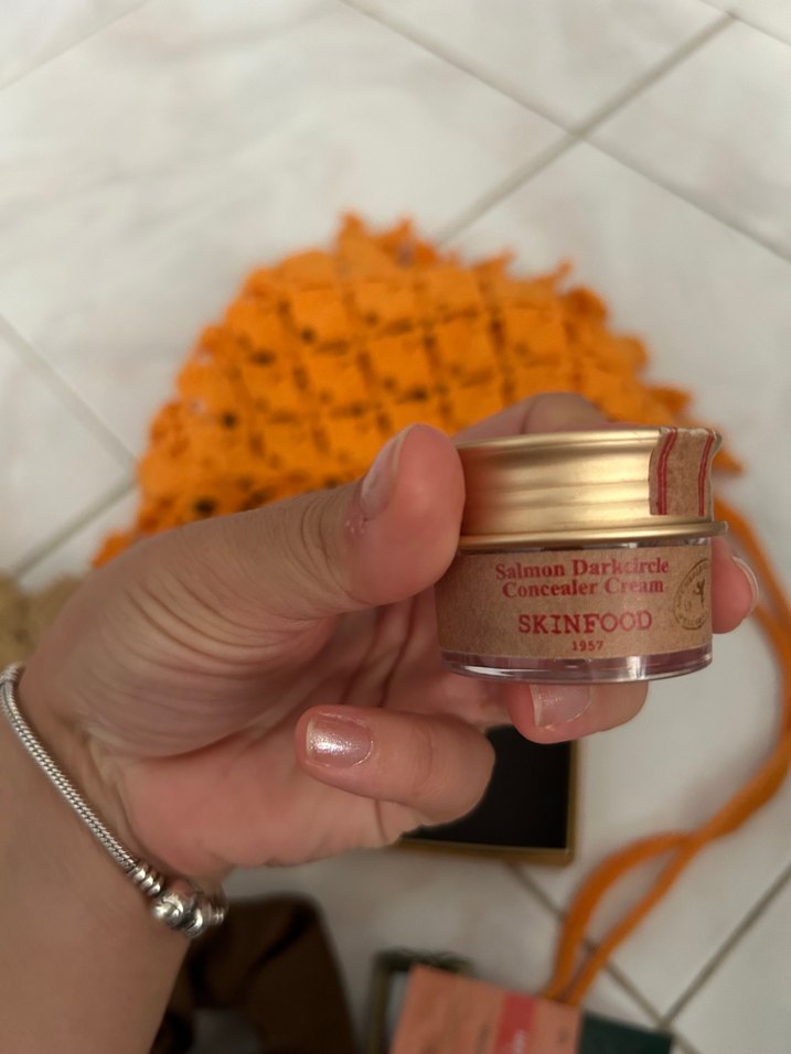 Turuncu Örgü Bandana & Bej Peluş Aksesuar Seti — görsel 8/10