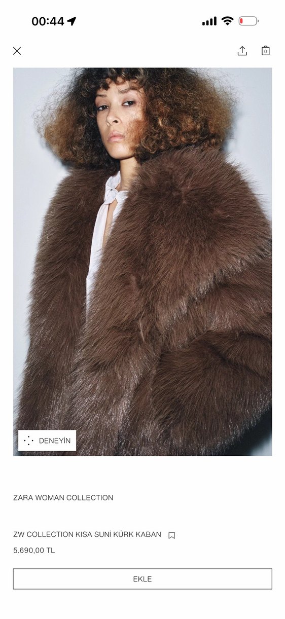 Kısa suni kürk kaban - Görsel 2