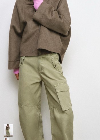 Yün karışımlı fermuarlı ceket - Görsel 2