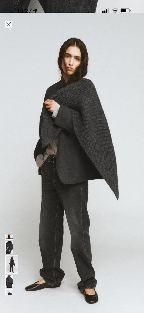 Yün karışımlı eşarp detaylı blazer - Görsel 2