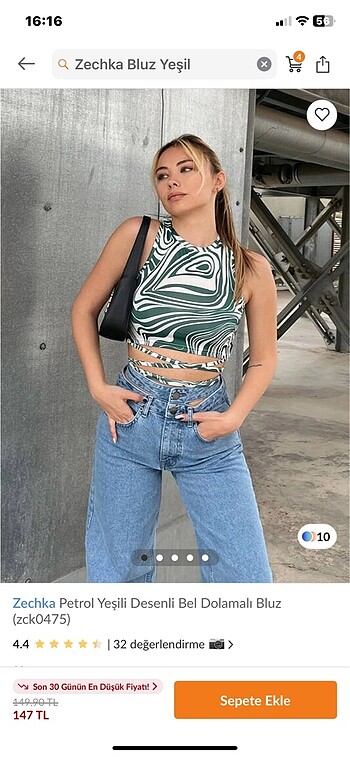 l Beden Crop bluz