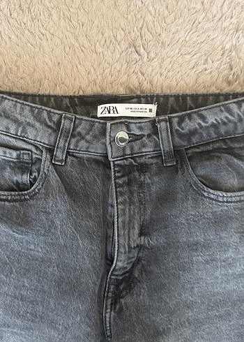 Zara Zara Gri Denim Kadın Jean Pantolon