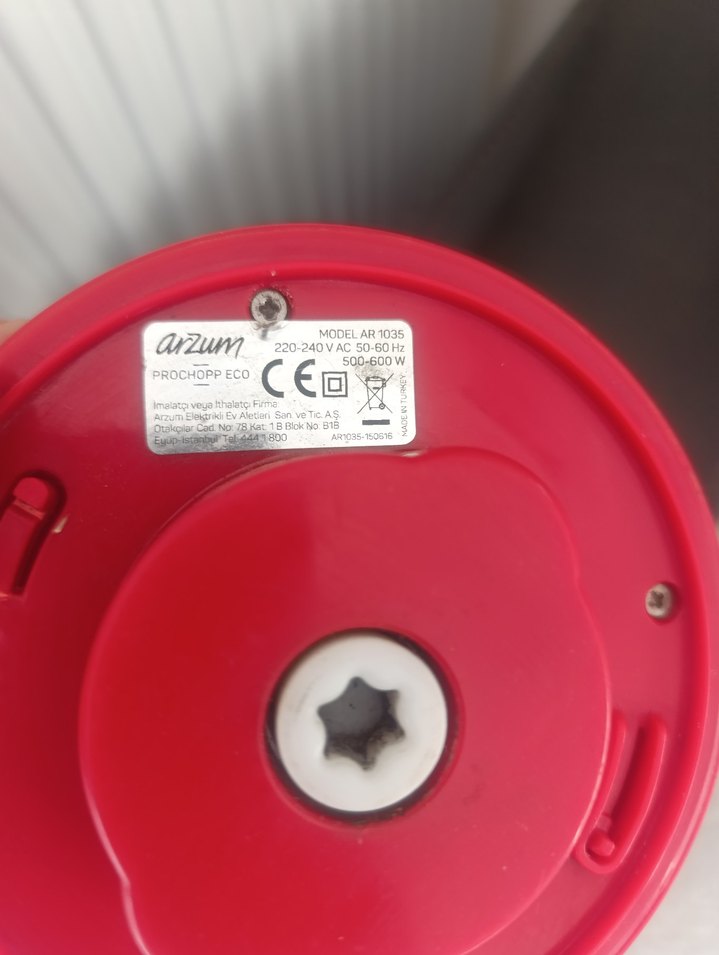 Arzum Prochop Eco Kırmızı rondo motoru - Görsel 4