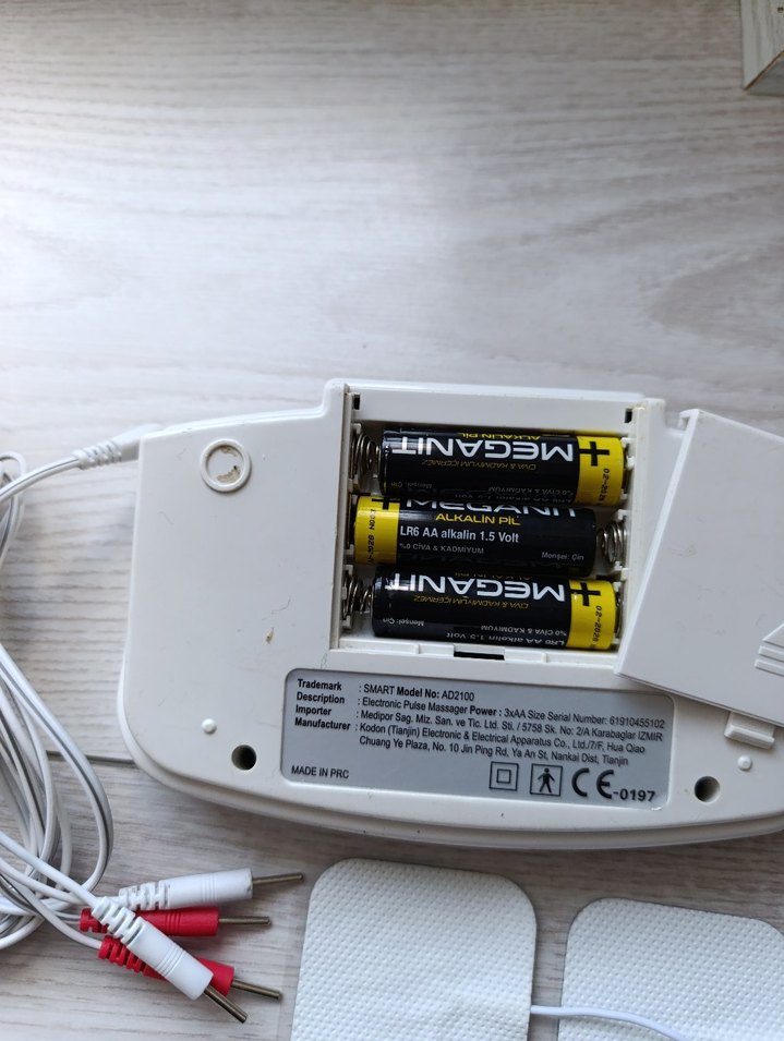 SMART Elektronik Darbe Masaj Cihazı Beyaz - Görsel 4