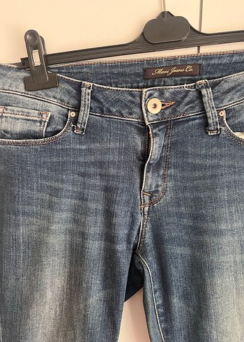 27 Beden Kadın Mavi Denim Rahat Kesim Jean