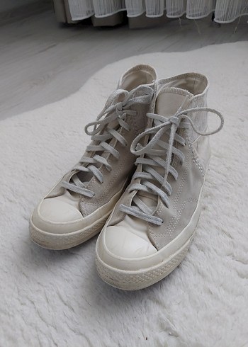 Converse Beyaz Kadın Keten Spor Ayakkabı