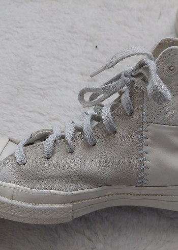 40 Beden Converse Beyaz Kadın Keten Spor Ayakkabı