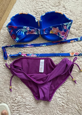 Bohem Mor Desenli Ayarlanabilir Bikini