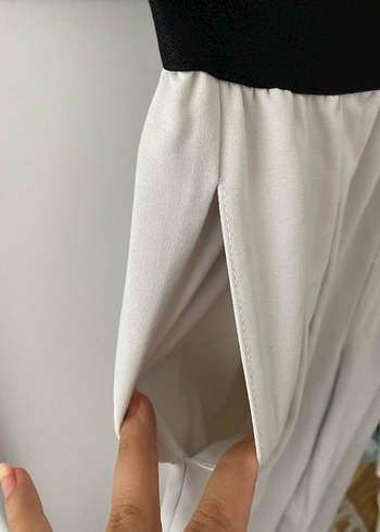 Defacto Bej Kadın Keten Pilili Salaş Pantolon