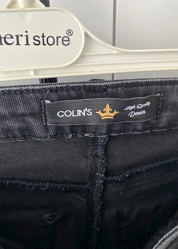 diğer Beden siyah Renk Kadın Siyah Kemerli Dar Kesim Jean