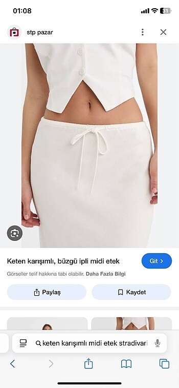 s Beden Stradivarius etek