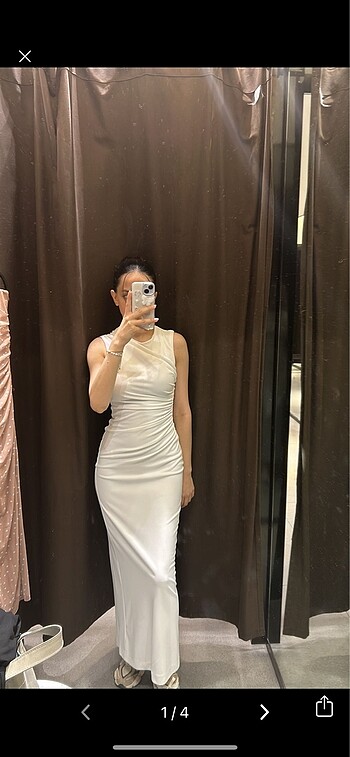 Zara Beyaz Elbise