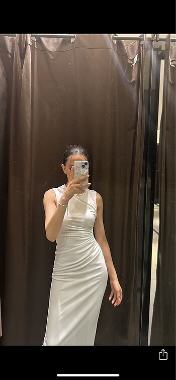 xs Beden beyaz Renk Zara Beyaz Elbise