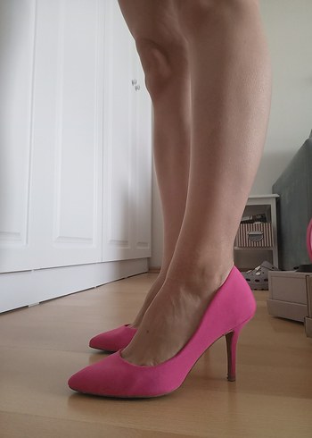 Pembe Stiletto Kadın Topuklu Ayakkabı