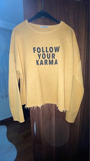 Zara Orjinal zara altı püsküllü sweatshirt