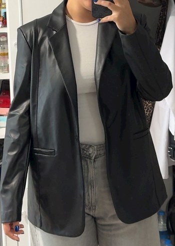Pull and Bear Deri Blazer