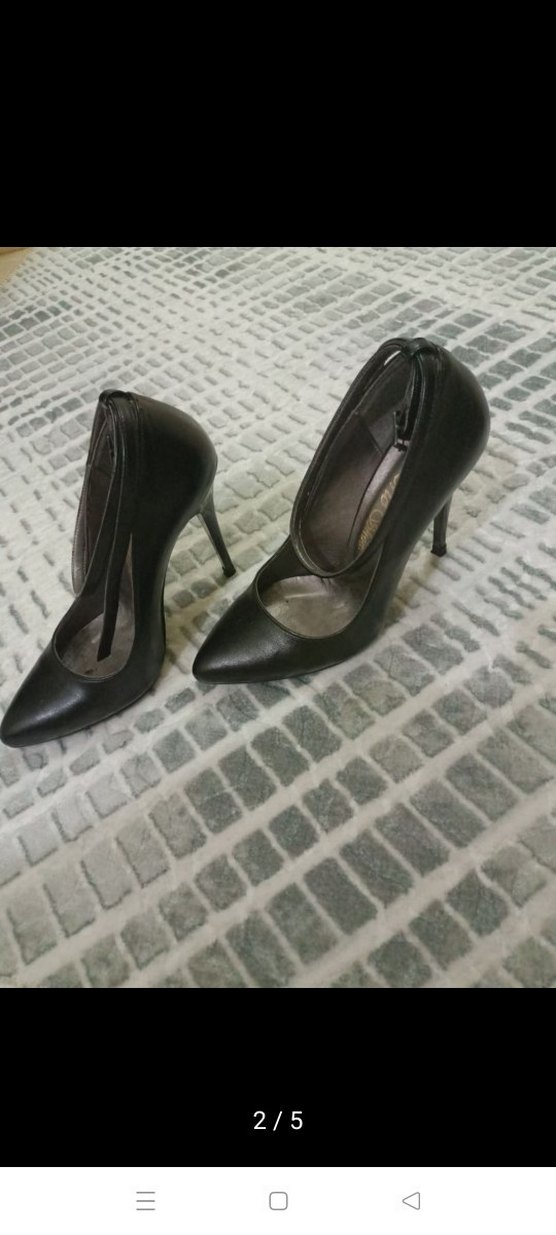 Klasik Siyah Kadın Stiletto Topuklu Ayakkabı - Görsel 5