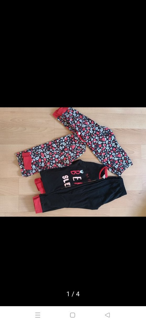 Kız Çocuk Kırmızı Baskılı Uzun Kollu Tişört - Görsel 4