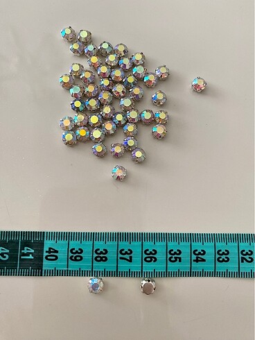 6 mm janjan gümüş kasalı taş