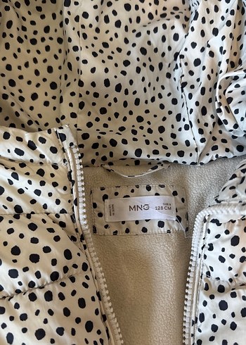 Mango Kids Kapüşonlu Leopar Desenli Kız Mont