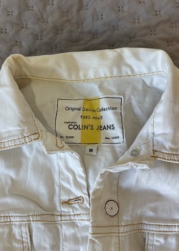 Colin's Kadın Beyaz uzun Kollu Denim Ceket