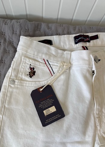 U.S Polo Assn. Kız çocuk Beyaz Denim Regular Fit Pantolon