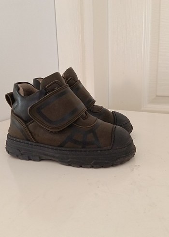 Kahverengi Erkek Çocuk Biker Botları