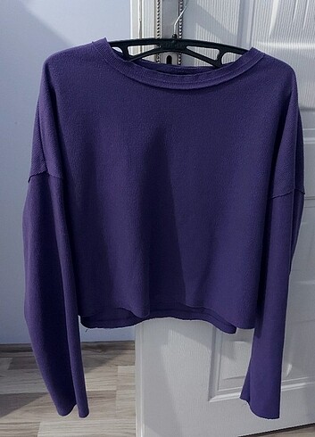 m Beden Mor Crop Kazak