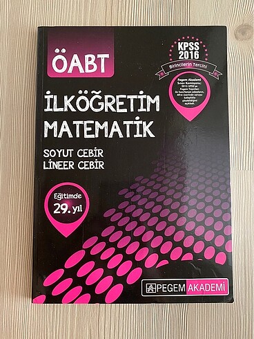 Pegem Akademi Soyut Matematik Lineer Cebir