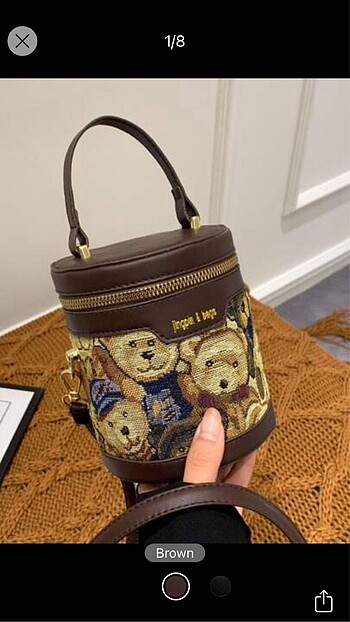 Shein teddy bear çanta