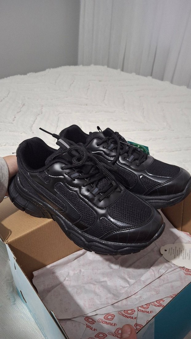 Siyah Kadın Spor Ayakkabı - Görsel 3