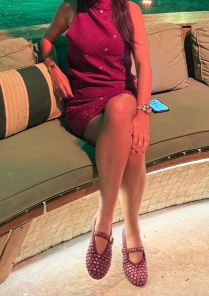 Sandro taşlı bordo elbise - Görsel 2