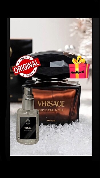 Versace Crystal Noir Parfum (Yeni) 10 ml