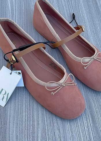 37 Beden zara bantlı süet babet