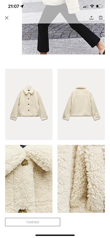 Zara zara suni kürklü kabann