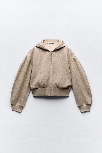 m Beden zara yumuşak crop bomber ceket