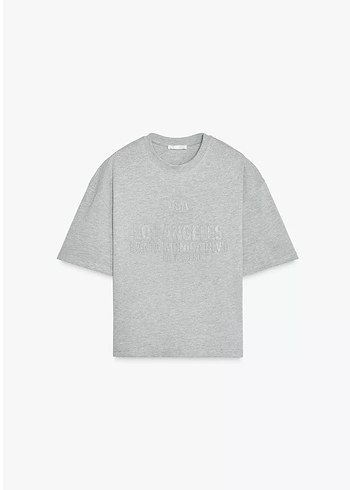 Zara zara metalik iplikli sweatshirt