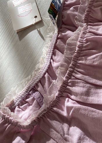 Pembe Hamile ve Emzirme Geceliği Mini - Görsel 2