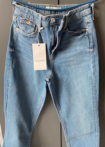 Colin's Siki Kesim Mavi Kot Pantolon Buckle Detayli