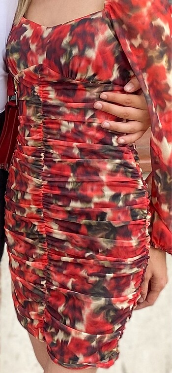 H&M Kırmızı elbise