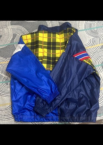 Renk Bloklu Erkek Spor Yağmurluk - Görsel 2